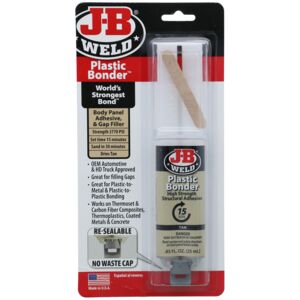 J-B Weld Plastic Bonder Syringe White J-B Weld Plastic Bonder Syringe White